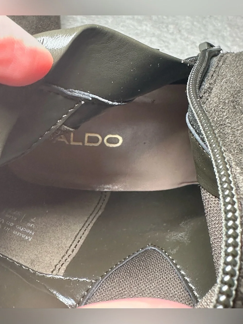 ALDO Adessi Green Olive Suede Tall Over-the-Knee Boots Fall Equestrian Preppy 7
